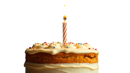 Birthday cake with candle