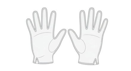 Isolated cartoon Gloves