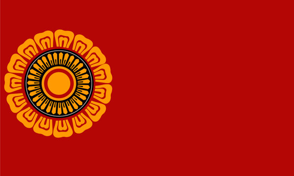 traditional Sri Lankan art pattern, known as a 'Katayam kalawa' flower pattern