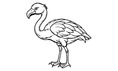 Flamingo t shirt design silhouette and vector line art Tropical Flamingo Graphic for Casual and Eco-Friendly Wear