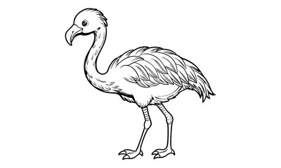 Flamingo t shirt design silhouette and vector line art Tropical Flamingo Graphic for Casual and Eco-Friendly Wear