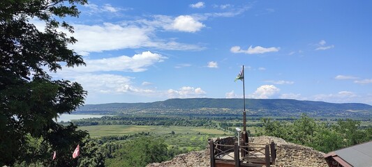 Panoramic view from castle of Szigliget