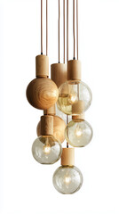 An elegant chandelier with exquisite gold-plated trim and prisms, made in neoclassical style. The lamp seems to float in the air, creating a floating effect. Made from the threshold, the chandelier pr