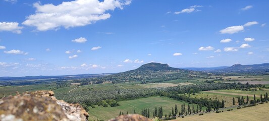 Panoramic view from castle of Szigliget