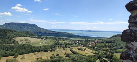 Panoramic view of Szigliget