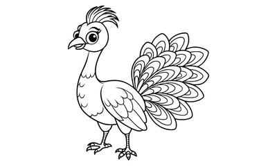 Peacock t shirt design silhouette and vector line art Colorful Peacock Graphic for Elegant and Casual Wear
