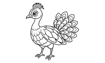 Peacock t shirt design silhouette and vector line art Colorful Peacock Graphic for Elegant and Casual Wear
