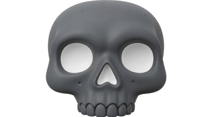 Isolated Grey Skull