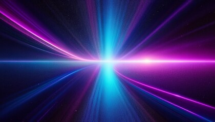 abstract grainy grain background in dark purple blue and black glowing noise light beam shapes cosmic sci fi retro aurora effects celestial atmosphere