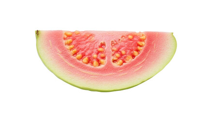Isolated Guava Slice