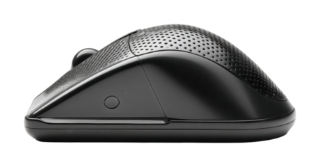 Tech gadget showcase wireless mouse office desk product isolated on transparent background, png