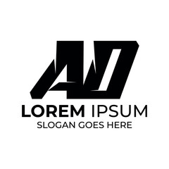 AO Sports letter logo