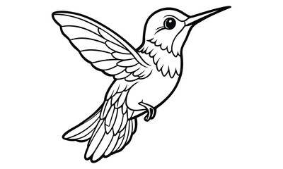 Hummingbird t shirt design silhouette and vector line art Vibrant Hummingbird Graphic for Casual and Eco-Friendly Wear