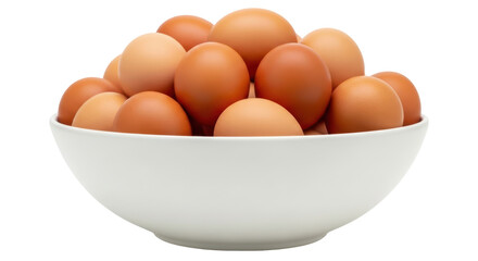 Isolated Bowl of Eggs