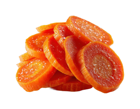 Sliced carrots on food kitchen