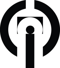 Vector set of minimalism geometric Bauhaus style symbol design elements
