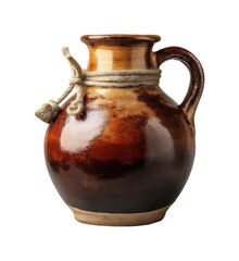 Crafted clay jug display ceramic natural light
