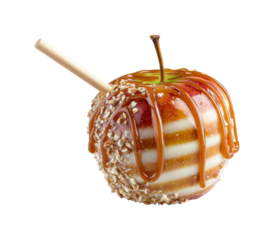 Delicious caramel apple treat fair food festive atmosphere