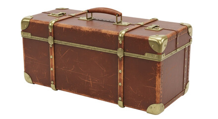Isolated Vintage Suitcase