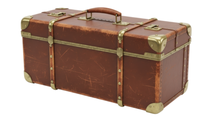 Isolated Vintage Suitcase