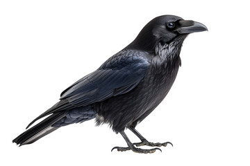 Obraz premium Majestic raven standing tall, a symbol of mystery and ancient wisdom