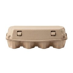 Closed cardboard egg carton for a dozen eggs