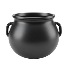 Black iron witch's cauldron for Halloween or magic

