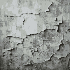 Obraz premium Grunge wall texture, Cracked and Peeling Paint on Weathered Wall Texture, abstract grunge background, old cracked paint. Weathered Brick Wall Texture in Black and White, abstract grunge background
