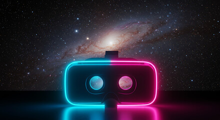 Experience vibrant virtual reality with modern headset for gaming fun