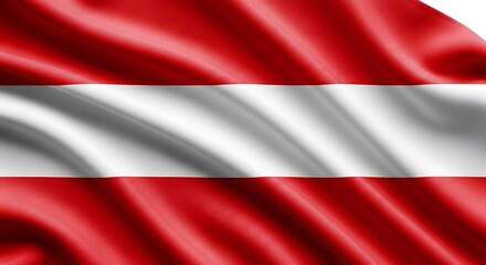 The austrian flag, a symbol of national pride, waves in the wind