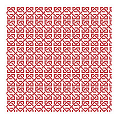 vector illustration of a set of abstract geometric shapes, geometric pattern or tessellation, Islamic art, interlocking motif, knot-like element, repeating, symmetrical,