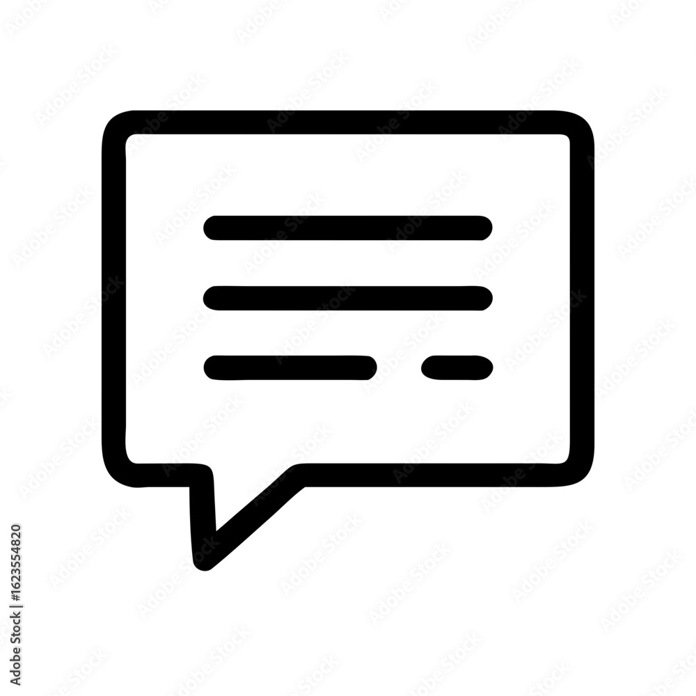 Poster chat bubble icon message speech bubble conversation dialog communication talk discussion comment vec