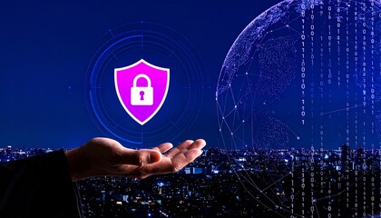 Cybersecurity Concept Touch