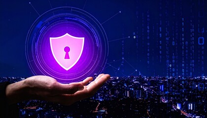 Cybersecurity Concept Touch