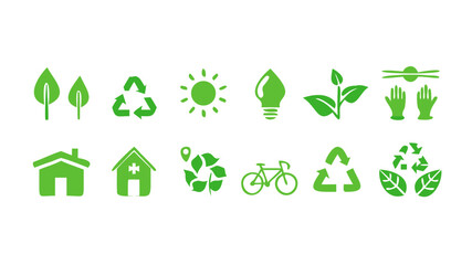 Eco friendly environment green energy recycle renewable sustainability lifestyle