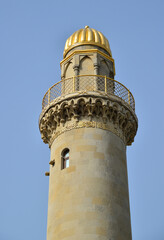 A view of the Taze Pir Mosque in Baku, Azerbaijan. This mosque is one of the city's largest.