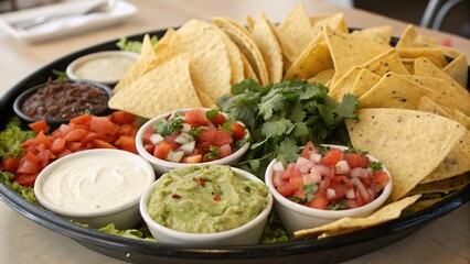 guacamole and chips