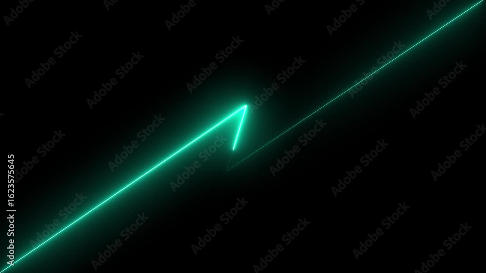 Poster horizontal neon line animation.,glowing neon line animation on black background,horizontal neon line