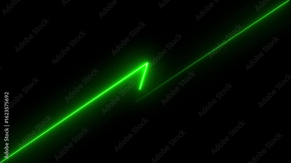 Poster glowing neon line animation on black background,horizontal neon line animation.futuristic energy pul