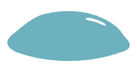 Korean mooncake, traditional Chuseok food, isolated on transparent. Hand drawn flat vector illustration. Mid Autumn Festival design element, holiday clip art