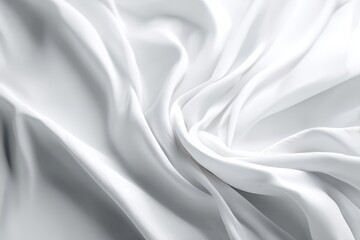 Naklejka premium White Fabric Drape, Smooth Texture