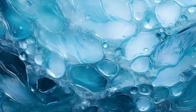 melting ice abstract texture wet surface with droplets for text overlay design