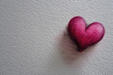 Obraz premium Crimson Heart on Textured Surface