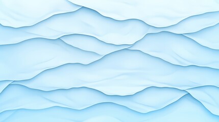 Obraz premium Abstract light blue wavy pattern resembling hills or clouds background texture.
