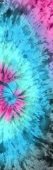 Abstract Tie-Dye Swirl Art