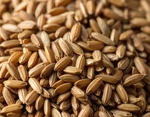 Close-up of uncooked brown rice