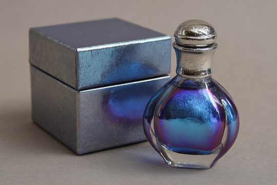 shimmering chromatic elixir in luxurious packaging  
