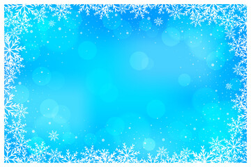 abstract blurred christmas, new year and winter gradient background with bokeh, vector illustration