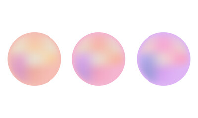 Pastel gradient spheres with soft color transitions, ethereal and minimal design for abstract backgrounds, digital art, branding, prints, or modern graphic compositions.
