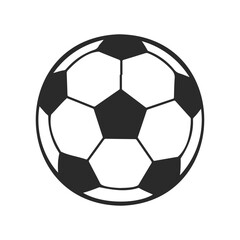 Fototapeta premium Classic black and white soccer ball design with hexagonal pattern
